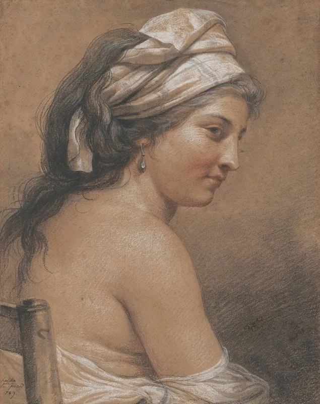 Study Of A Seated Woman Seen From Behind Marie Gabrielle Capet