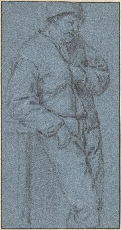 Study Of A Standing Peasant Wall Art by Adriaen van Ostade - High-Resolution Digital Print