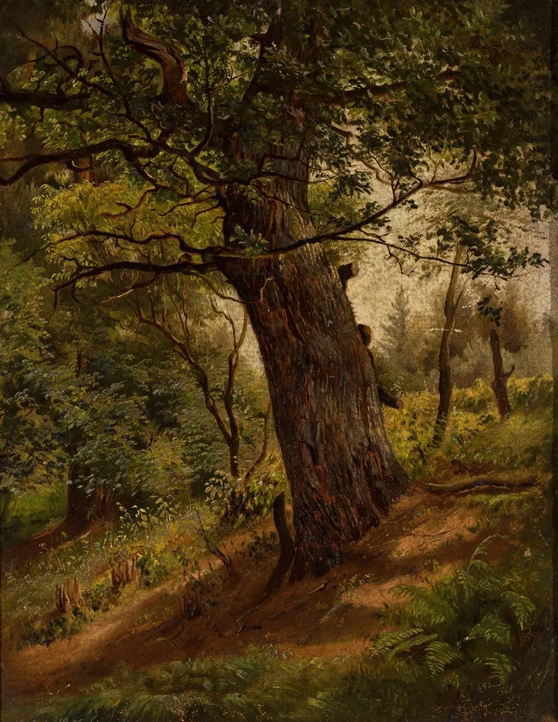 Study Of A Tree 15 Wall Art by Wilhelm Peter Bayer - High-Resolution Digital Print
