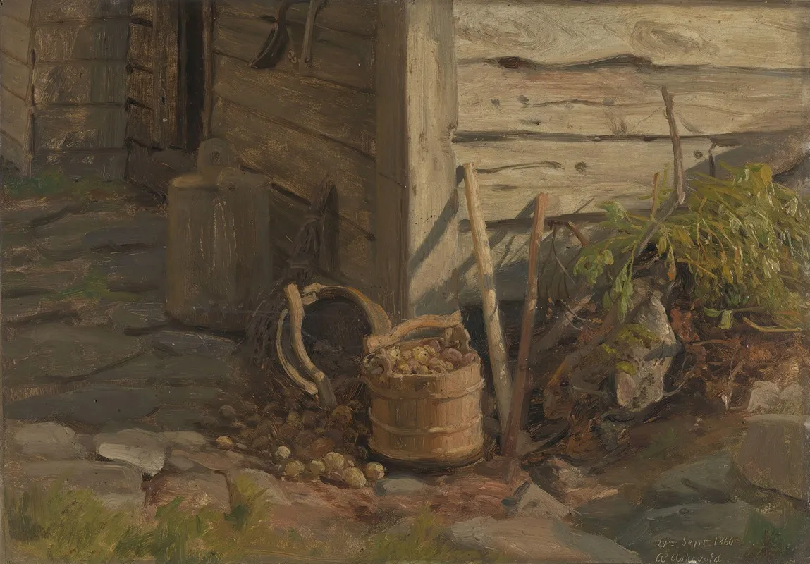 Study Of A Treebucket With Potatoes