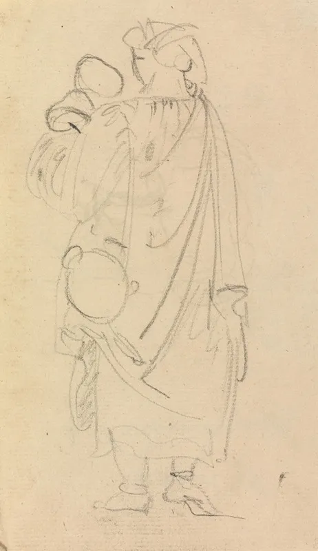 Study Of A Woman Carrying A Child