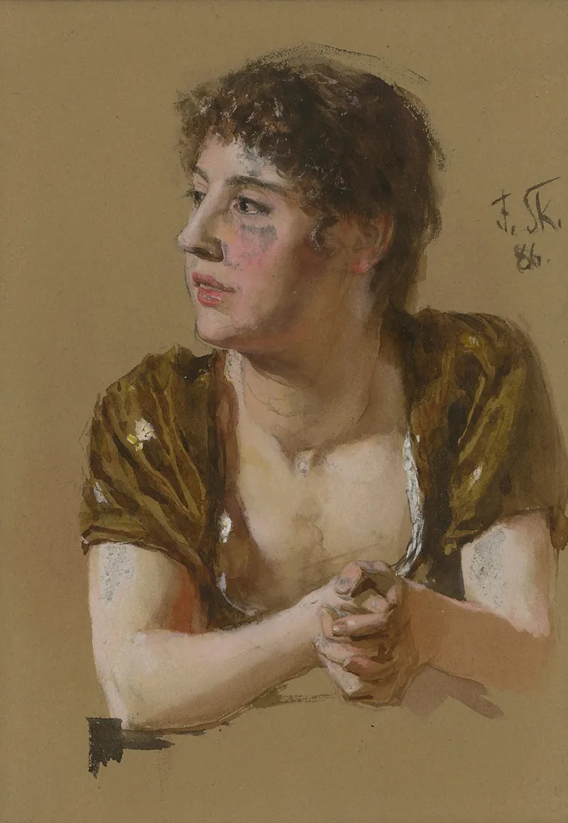 Study Of A Women Portrait