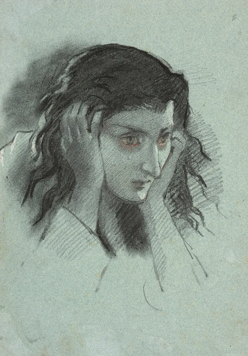 Study Of A Young Woman Putting Her Hands Over Her Ears