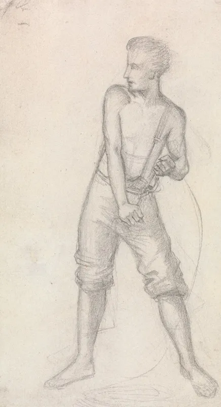 Study Of A Youth 3 Wall Art by Sir John Everett Millais - High-Resolution Digital Print