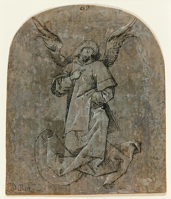 Study Of An Angel 2 Wall Art by Mair von Landshut - High-Resolution Digital Print