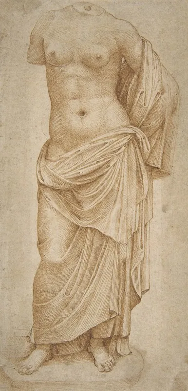 Study Of An Antique Statue