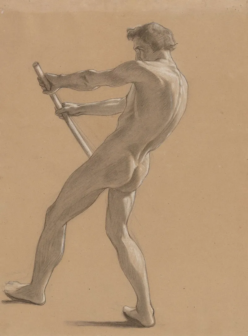 Study Of An Oarsman Wall Art by Félix Fossey - High-Resolution Digital Print