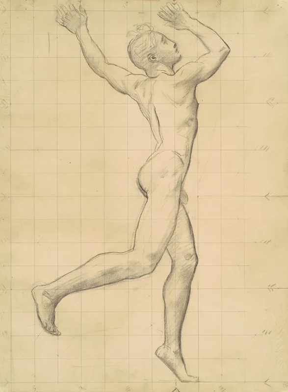 Study Of Apollo For Apollo And Daphne Wall Art by John Singer Sargent - High-Resolution Digital Print