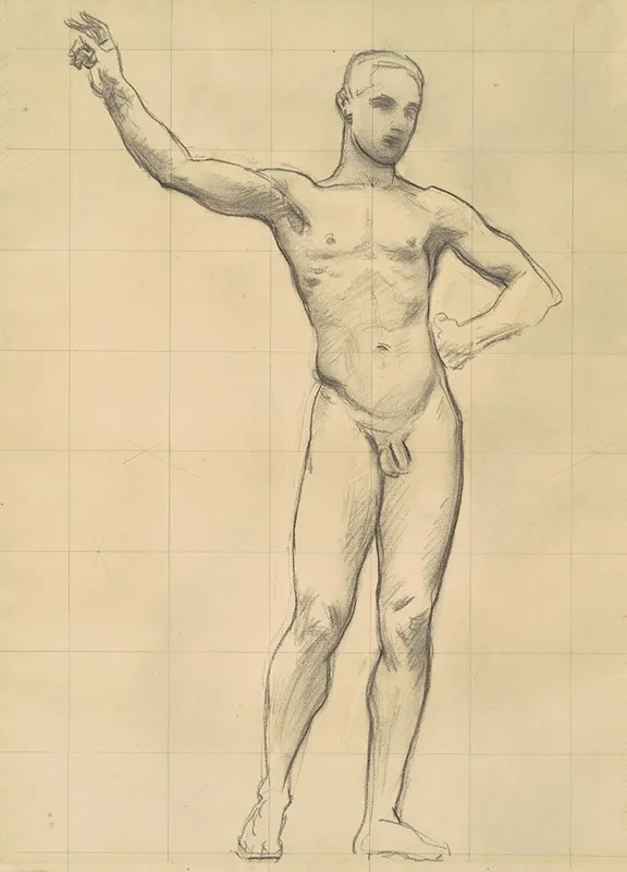 Study Of Apollo For Apollo And The Muses Ii Wall Art by John Singer Sargent - High-Resolution Digital Print