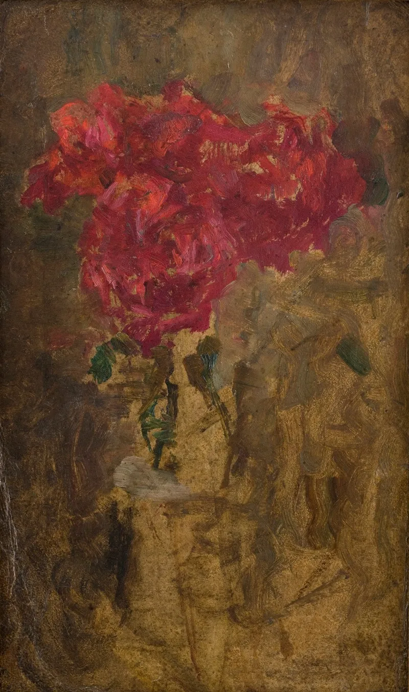 Study Of Flowers Wall Art by Olga Boznanska - High-Resolution Digital Print
