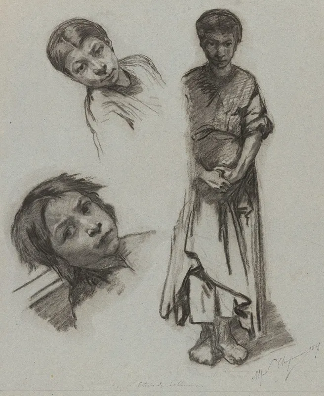 Study Of Gipsies Wall Art by Alfred Cluysenaar - High-Resolution Digital Print