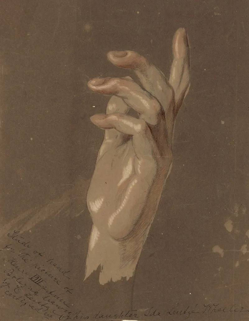 Study Of Hand Wall Art by Emanuel Leutze - High-Resolution Digital Print