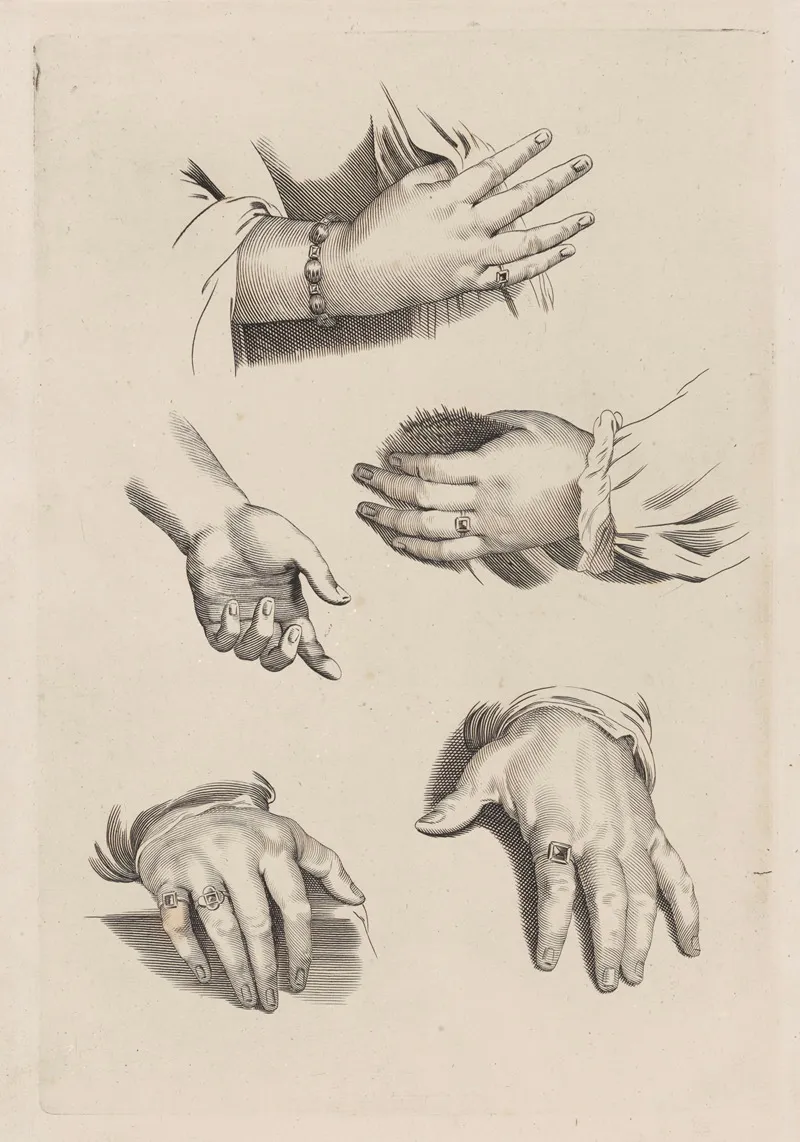 Study Of Hands 9 Wall Art by Peter Paul Rubens - High-Resolution Digital Print