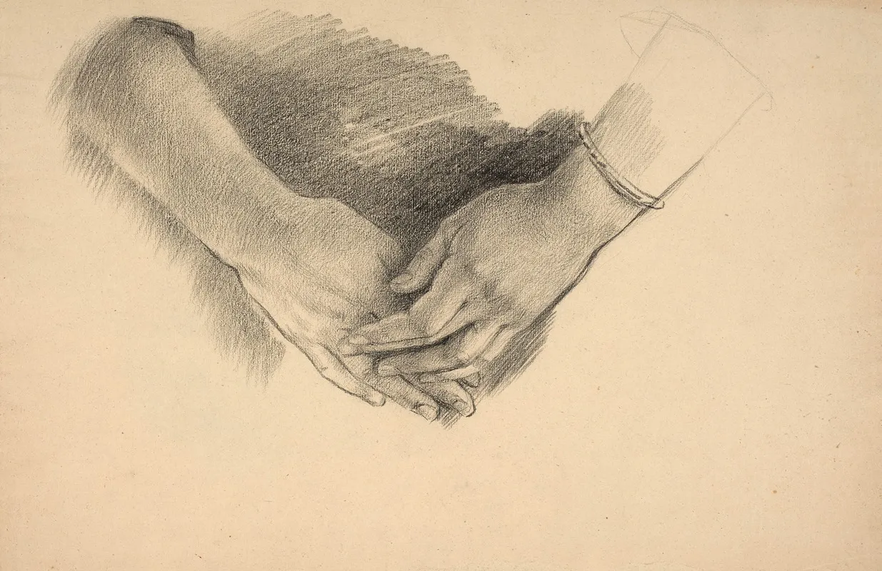 Study Of Hands Study For The Central Figure Of Les Trois Graces