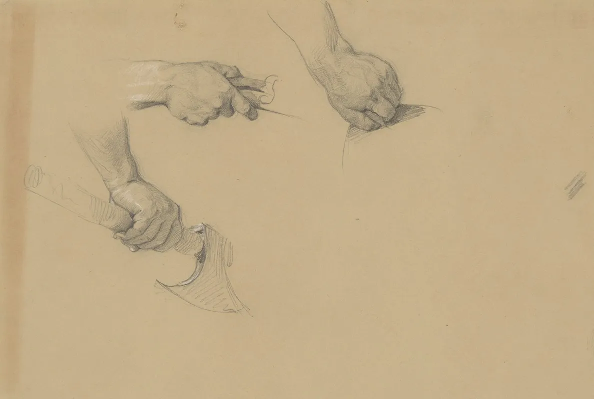 Study Of Hands To The Painting Martyrdom Of St Josaphat Kuntsevych