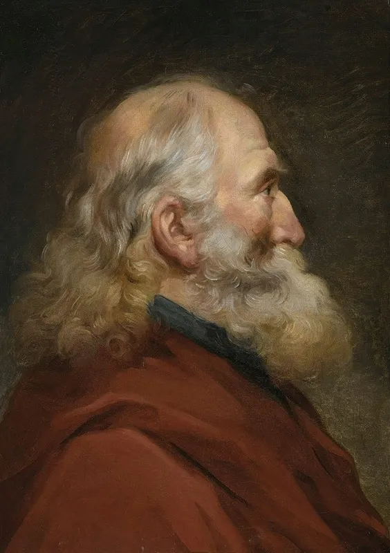 Study Of Head Of A Bearded Man