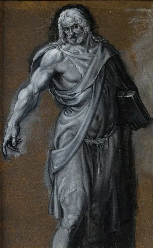 Study Of Man Draped
