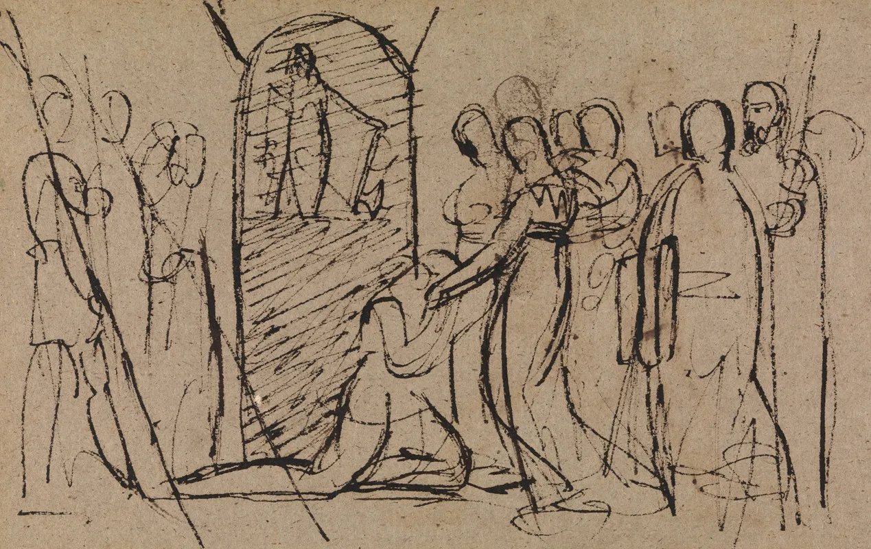 Study Of Mary Queen Of Scots Going To Execution