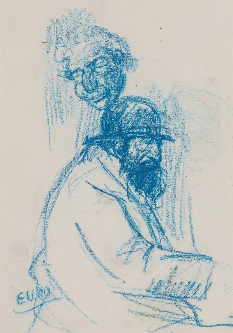 Study Of Migrants Wall Art by Eugene van Mieghem - High-Resolution Digital Print