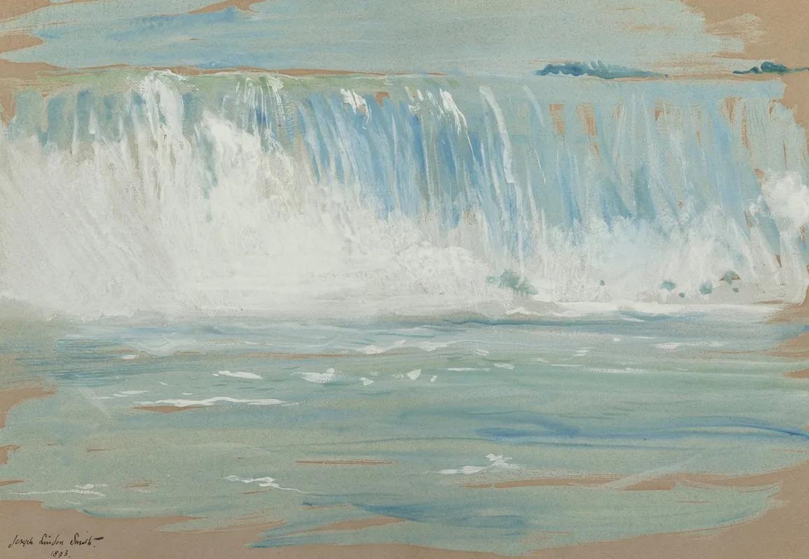 Study Of Niagara Falls Wall Art by Joseph Lindon Smith - High-Resolution Digital Print