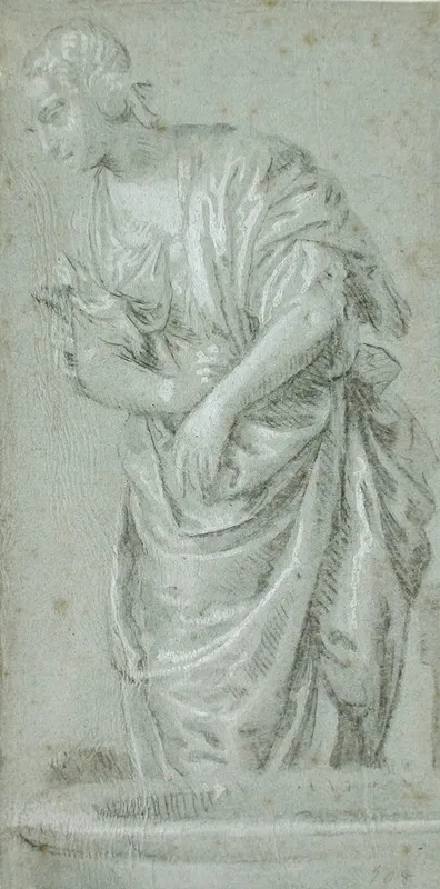 Study Of Rebecca At The Well Wall Art by Paolo Veronese - High-Resolution Digital Print