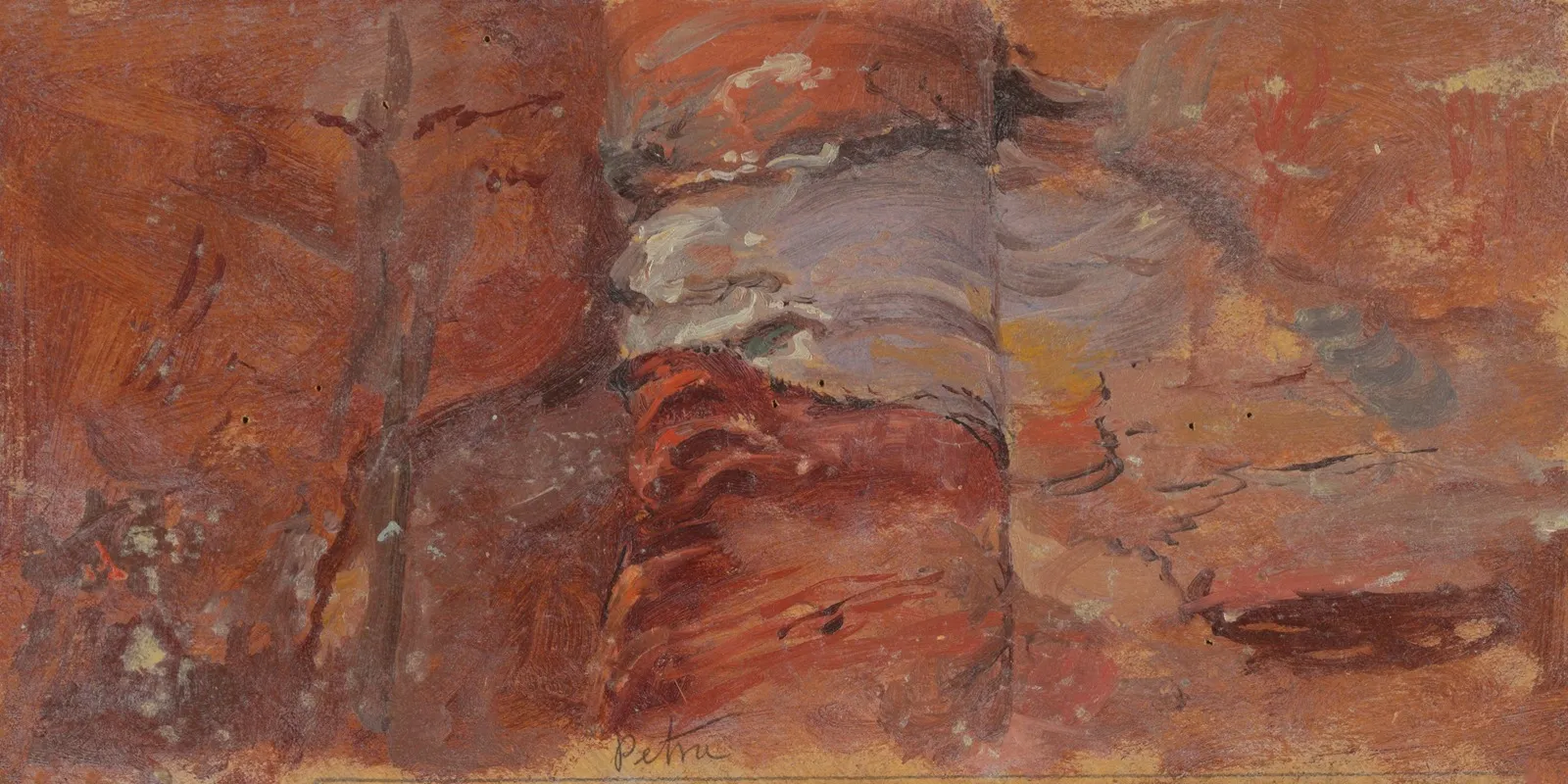 Study Of Rocks Petra Wall Art by Frederic Edwin Church - High-Resolution Digital Print