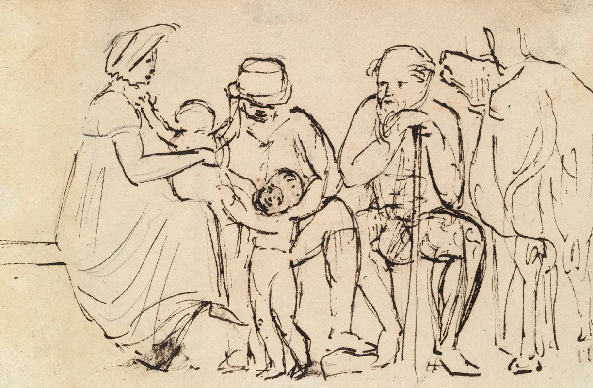 Study Of Seated Figures