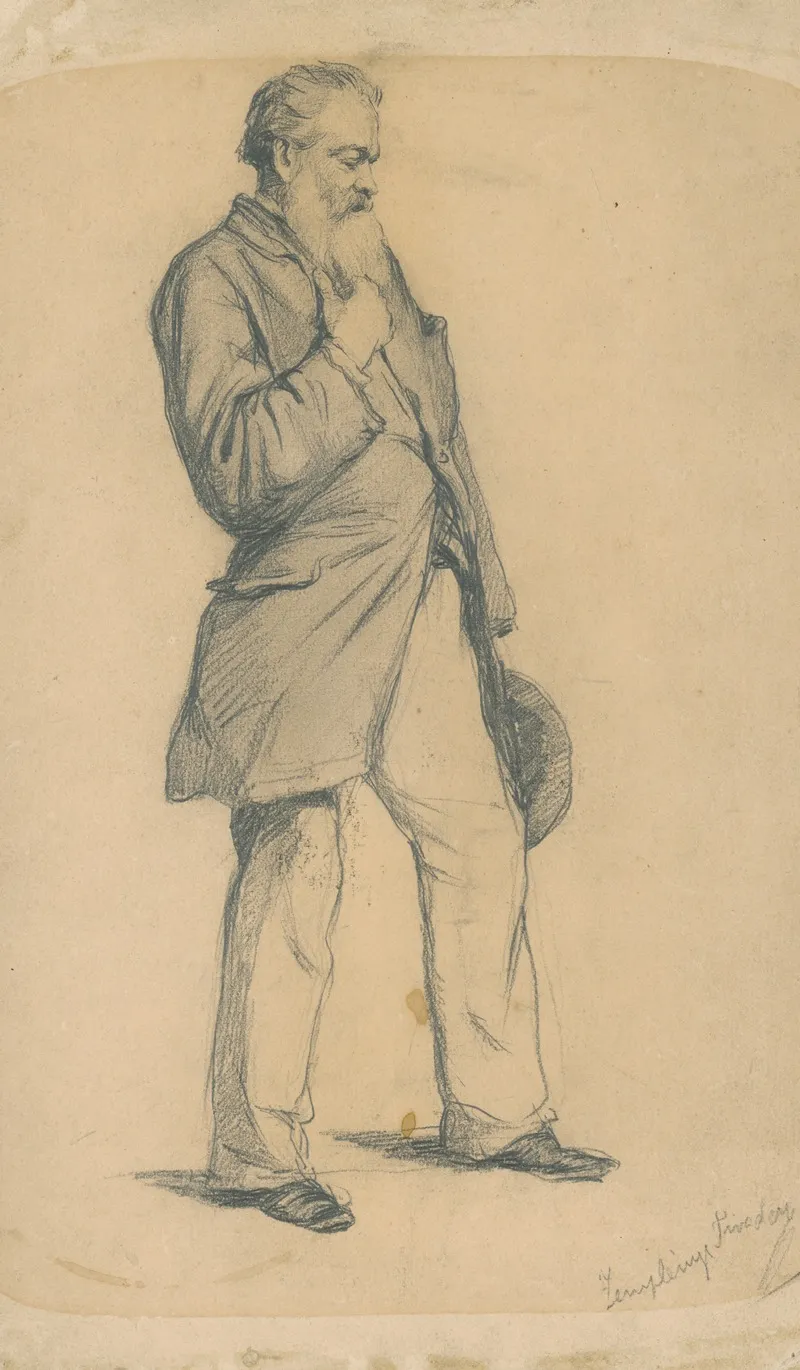 Study Of Standing Old Man Ii