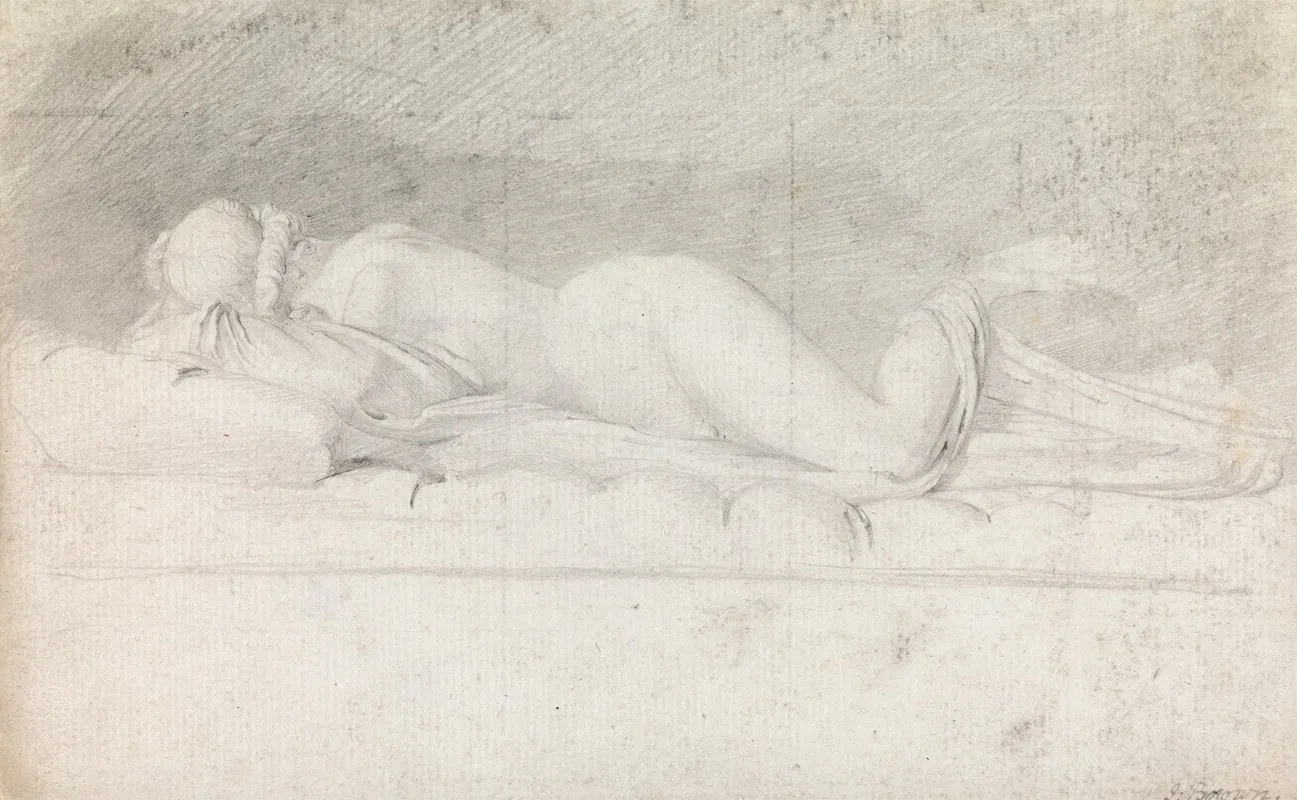 Study Of The Hermaphrodite Wall Art by John Brown - High-Resolution Digital Print