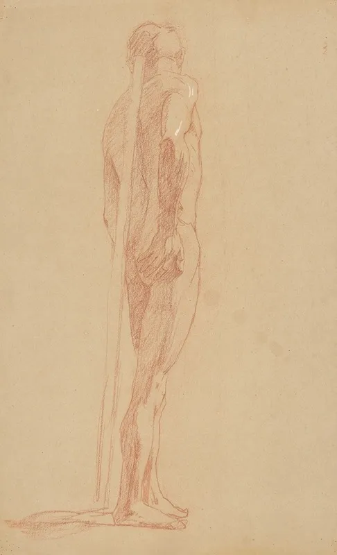 Study Of The Male Nude Wall Art by Jozef Hanula - High-Resolution Digital Print