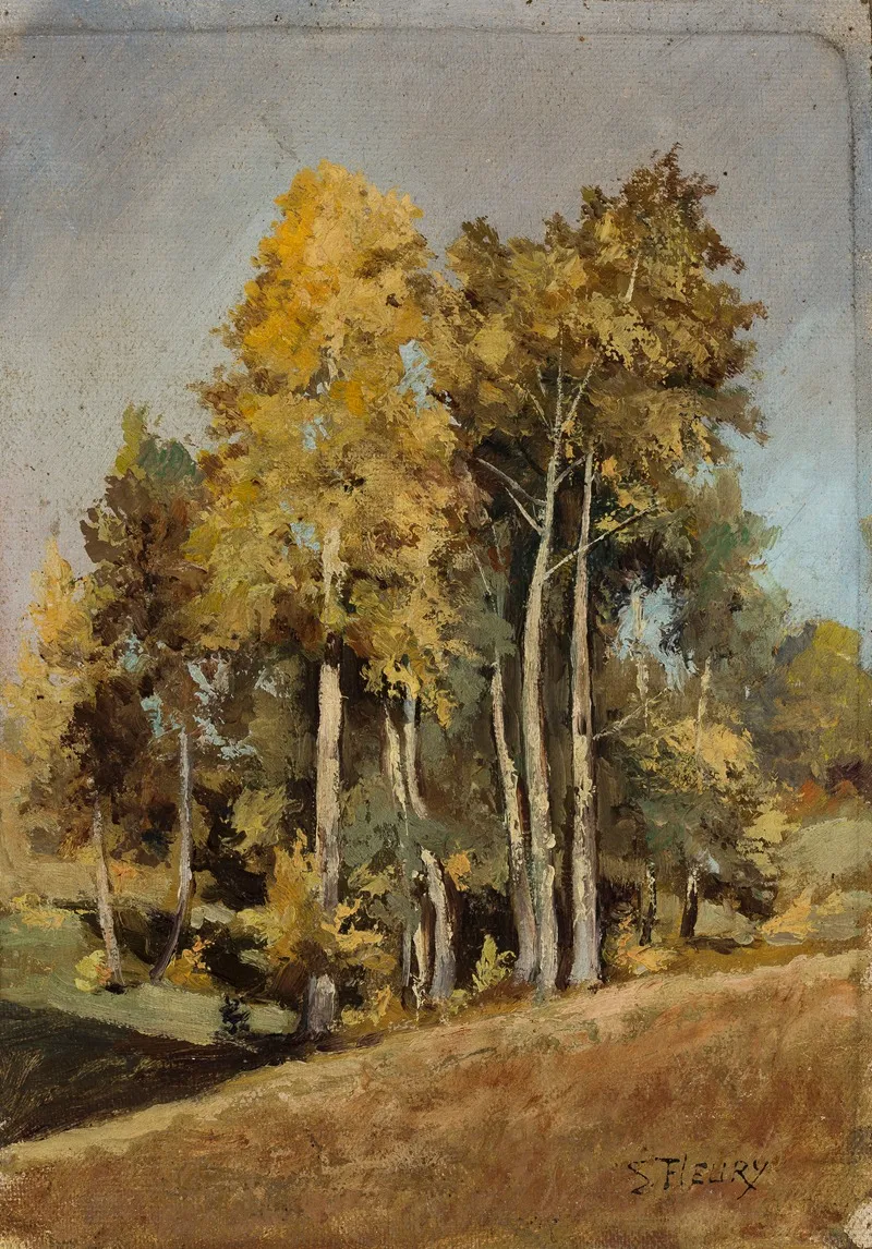 Study Of Trees 11 Wall Art by Stanisław Filibert Fleury - High-Resolution Digital Print
