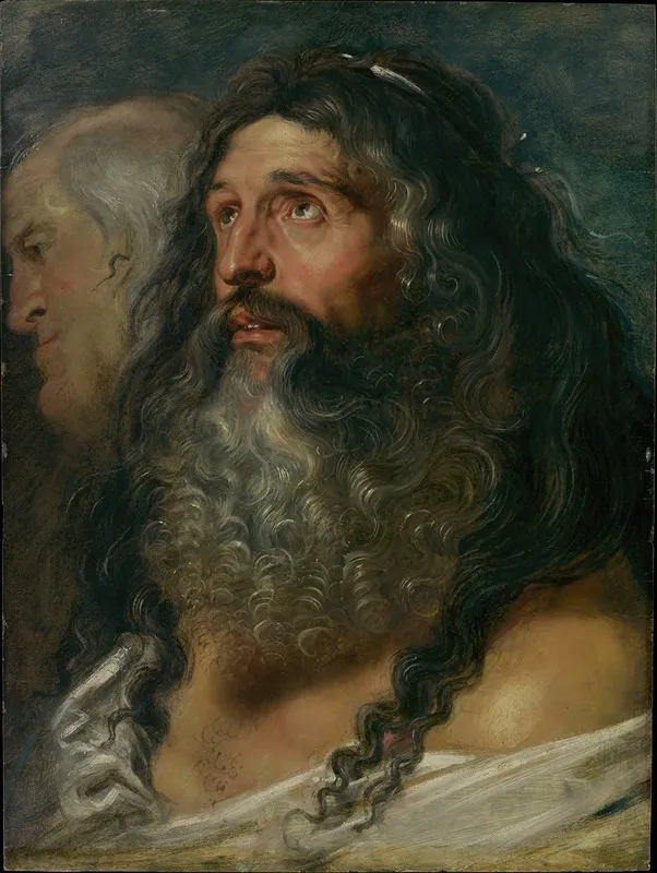 Study Of Two Heads Wall Art by Peter Paul Rubens - High-Resolution Digital Print