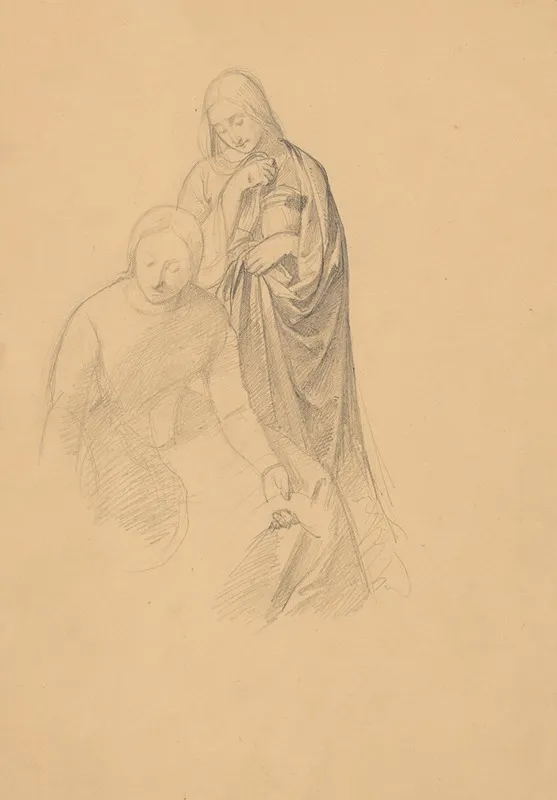 Study Of Two Women To The Painting Entombment Variant