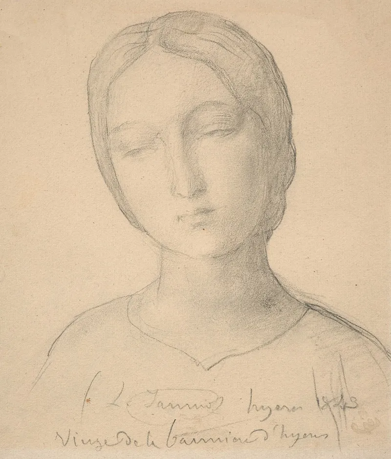 Study Of Virgin For The Banner Of Hyeres