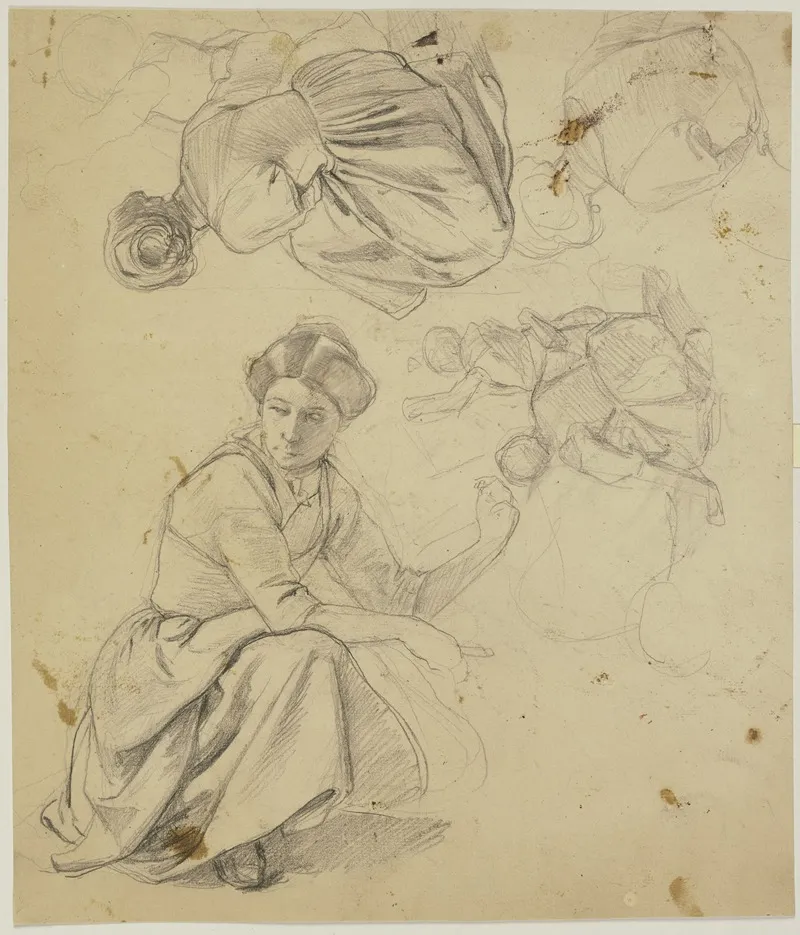 Study Sheet Kneeling Woman 2