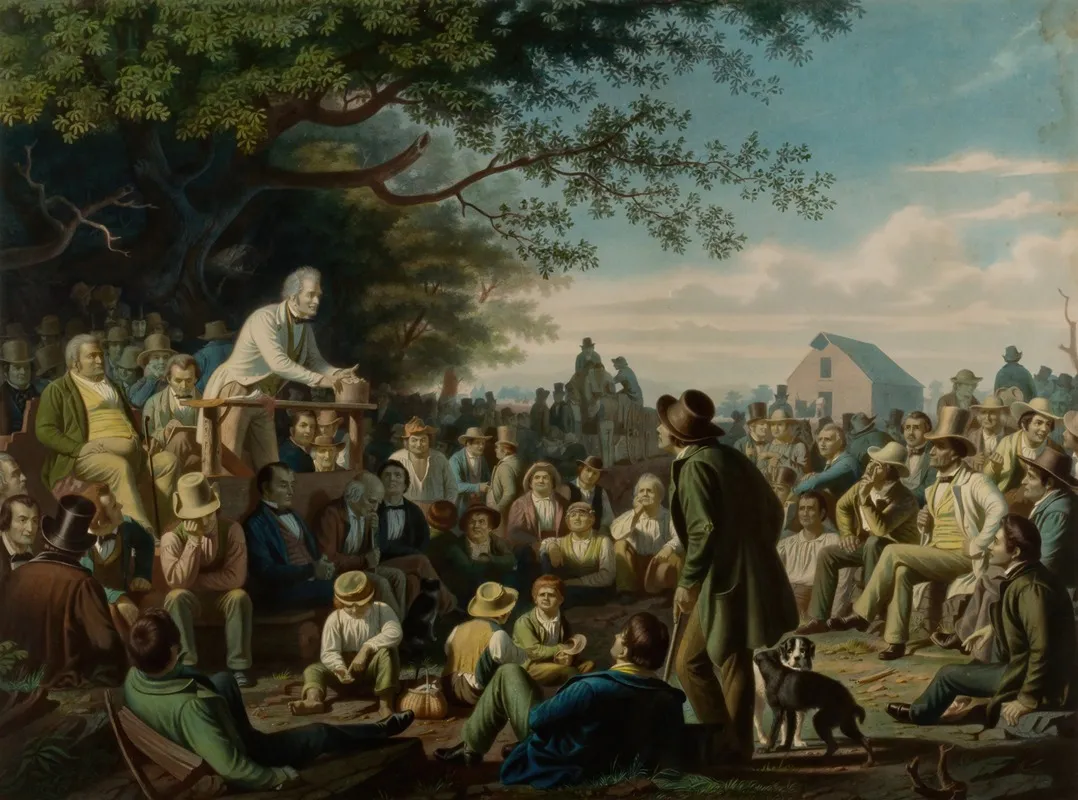 Stump Speaking 2 Wall Art by Louis Adolphe Gautier - High-Resolution Digital Print