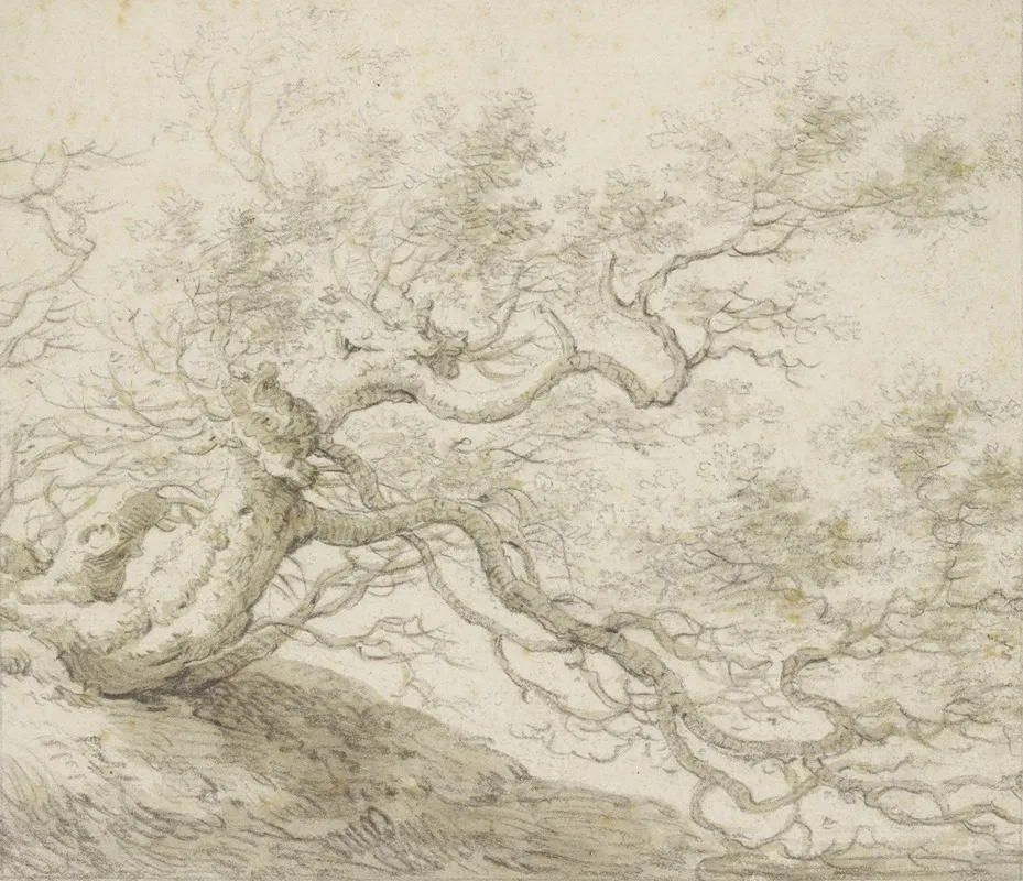 Stunted Tree Wall Art by Herman Saftleven III - High-Resolution Digital Print