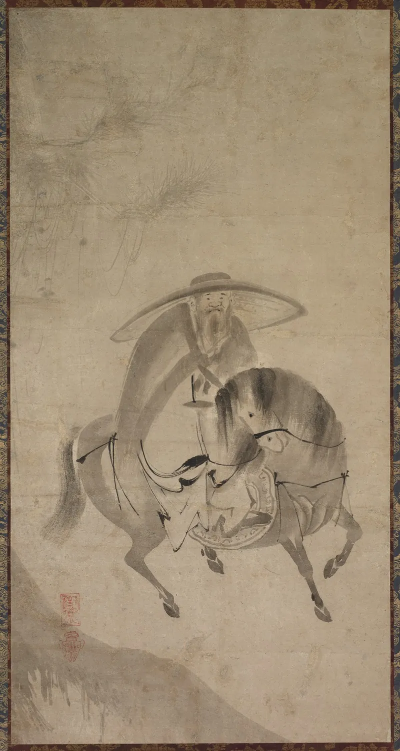 Su Dongpo Riding A Donkey Wall Art by Reietsu - High-Resolution Digital Print