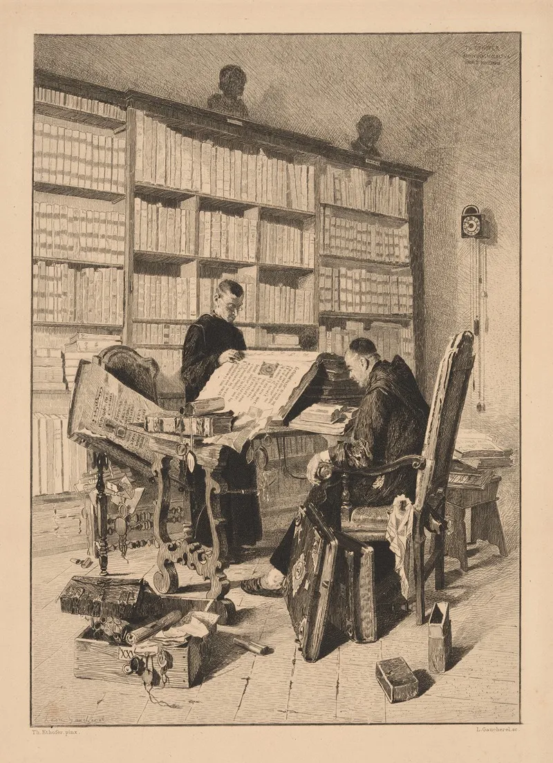 Subiaco Library Wall Art by Léon Gaucherel - High-Resolution Digital Print
