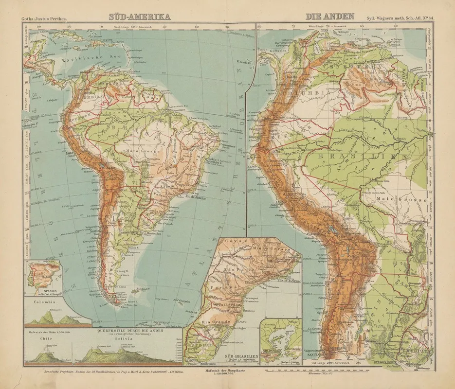 Sud Amerika Die Anden Wall Art by Emil von Sydow - High-Resolution Digital Print