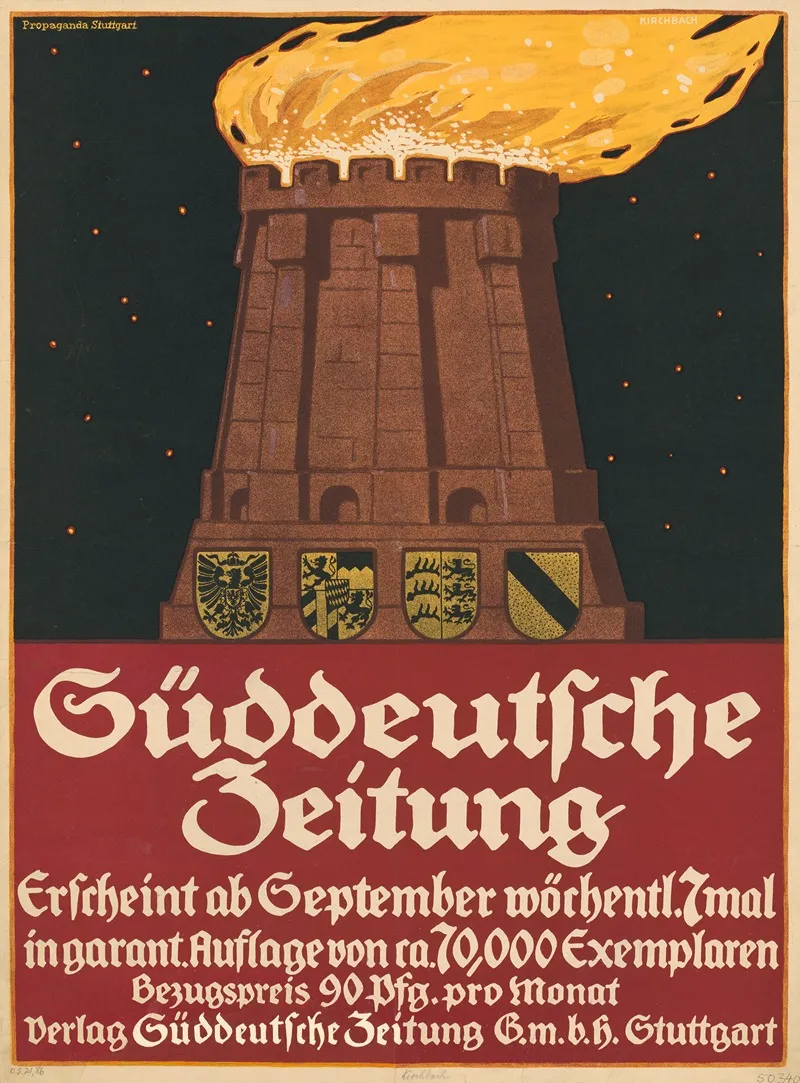 Suddeutsche Zeitung Wall Art by Gottfried Kirchbach - High-Resolution Digital Print