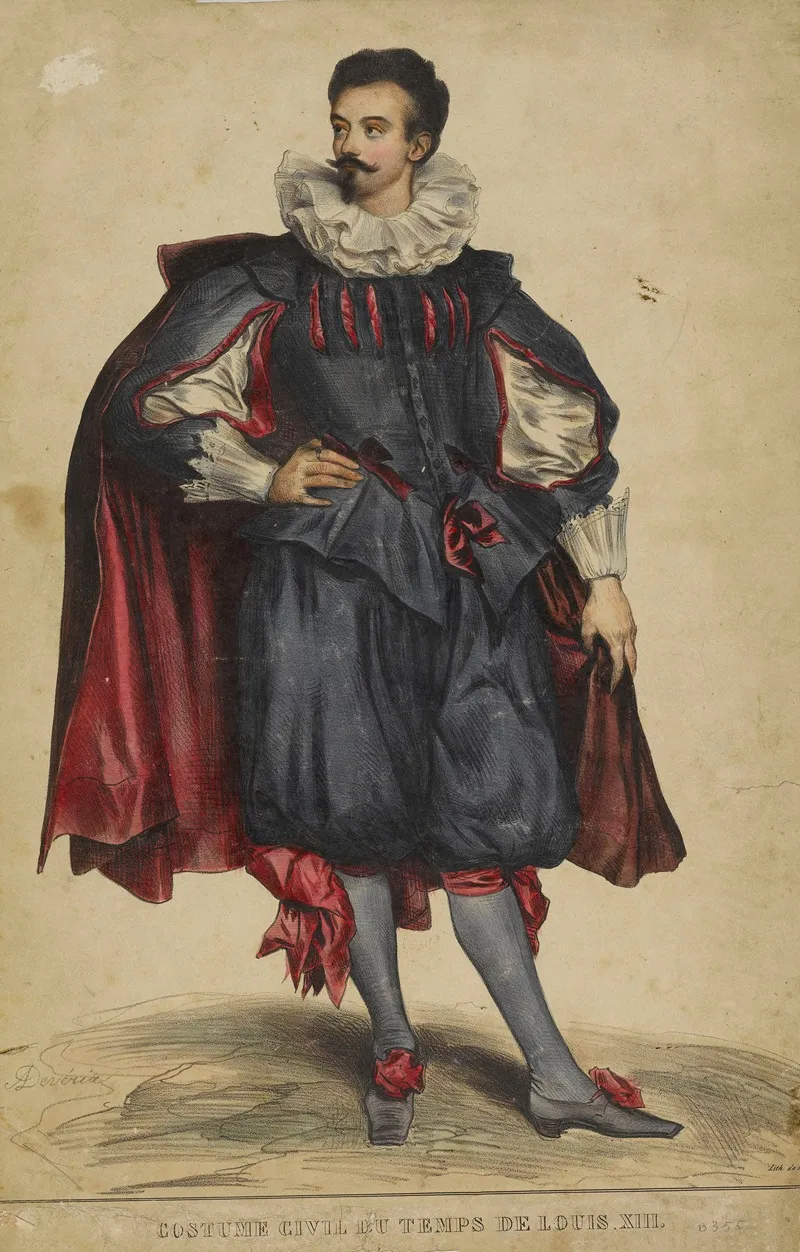 Suite De Deguisements Costume Civil Porte Au Temps De Louis Xiii