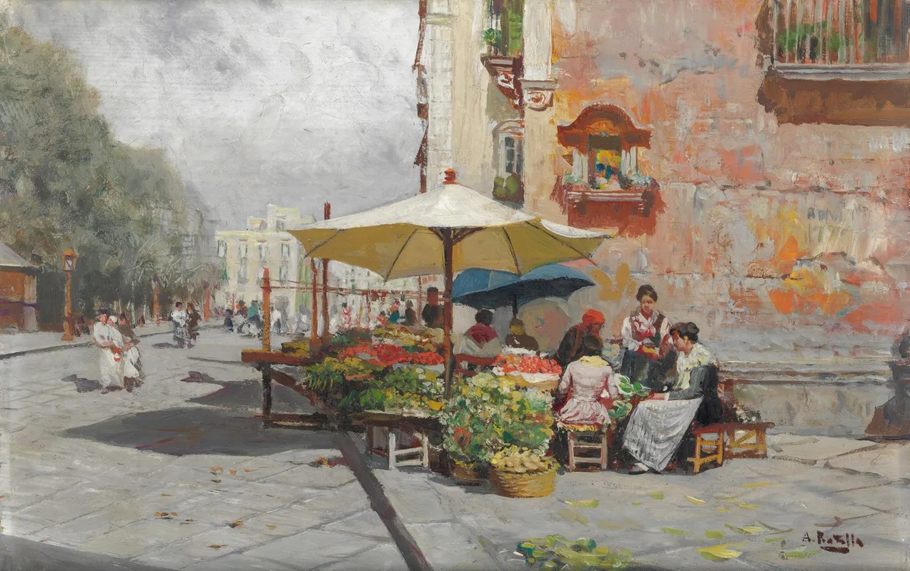Sul Vomero Napoli Wall Art by Attilio Pratella - High-Resolution Digital Print