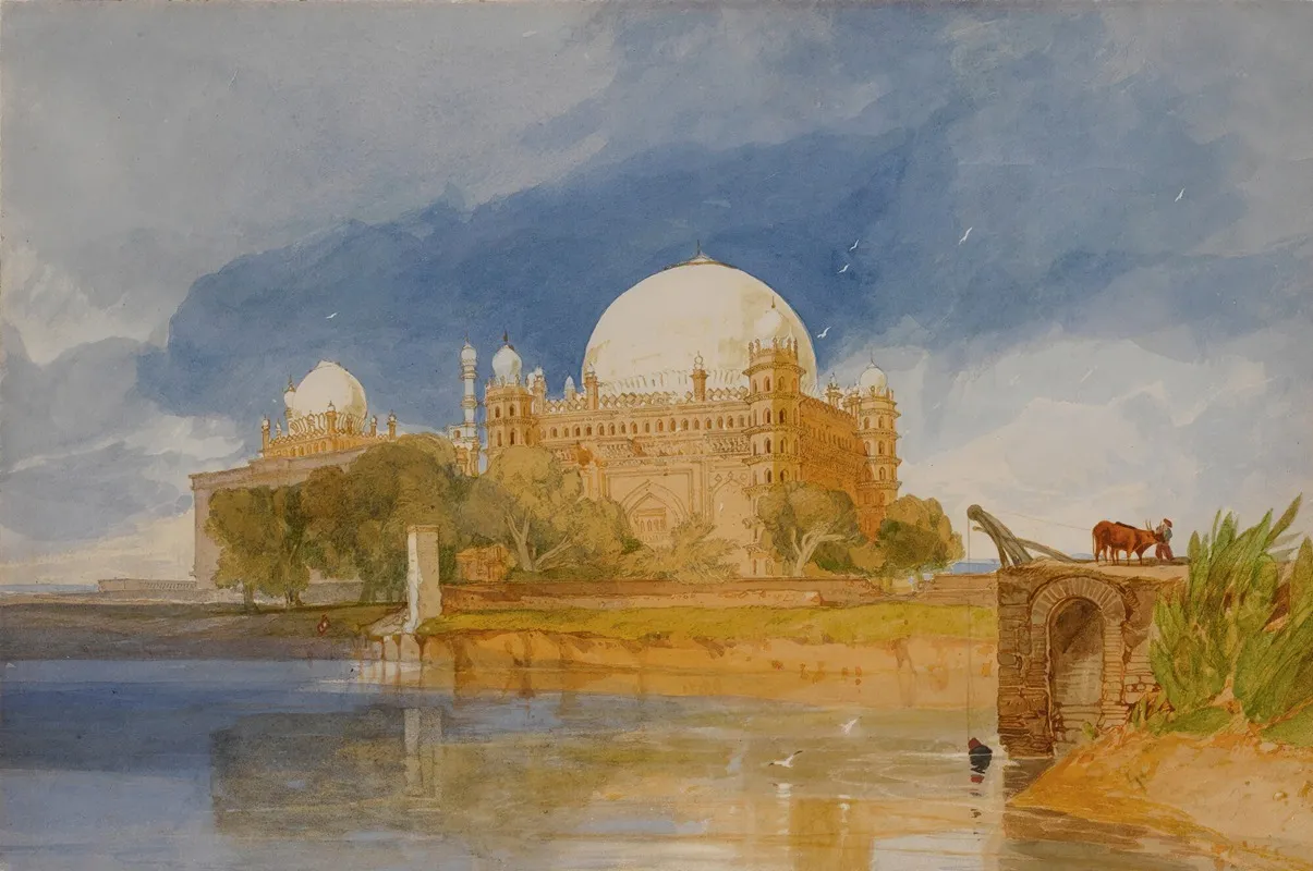Sultan Mahamed Shahs Tomb Bejapore India Wall Art by John Sell Cotman - High-Resolution Digital Print