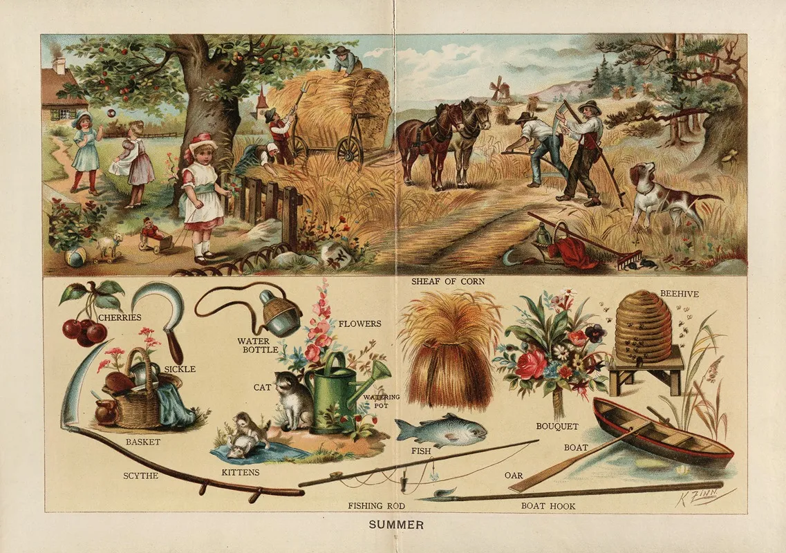 Summer 2 Wall Art by Frederick Warne &amp; Co - High-Resolution Digital Print