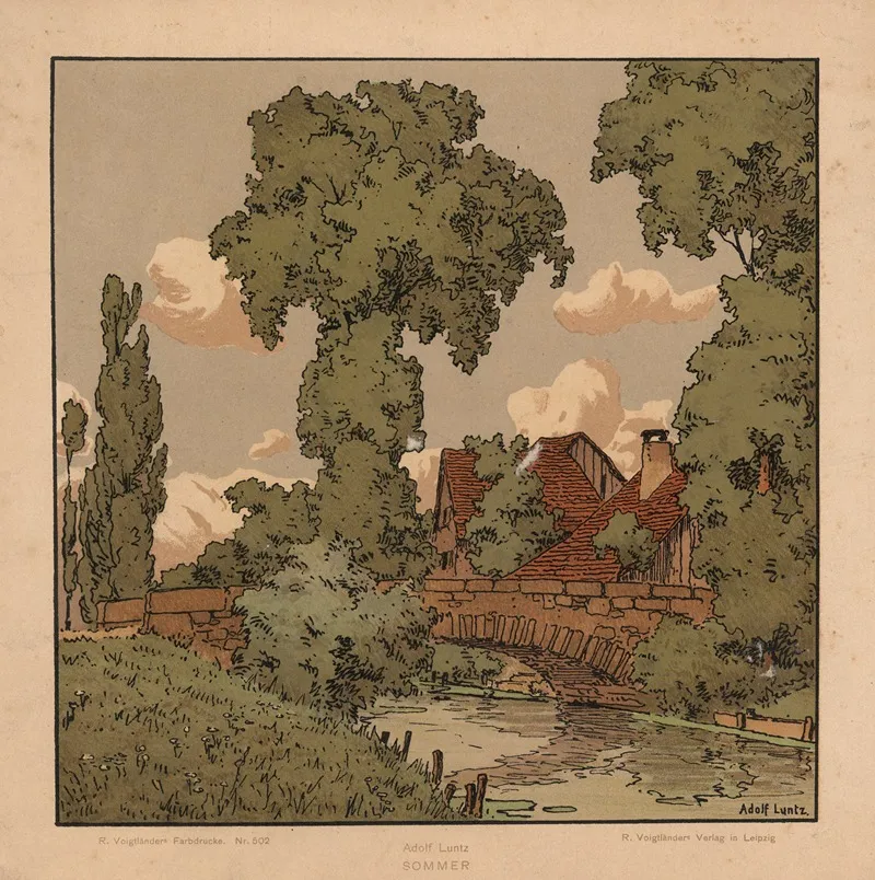 Summer 76 Wall Art by Adolf Luntz - High-Resolution Digital Print