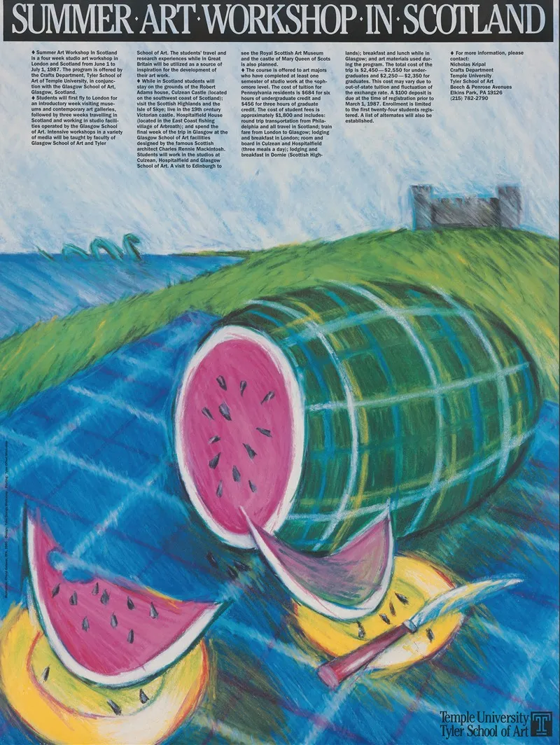 Summer Art Workshop In Scotland Wall Art by Cheryl Blover - High-Resolution Digital Print
