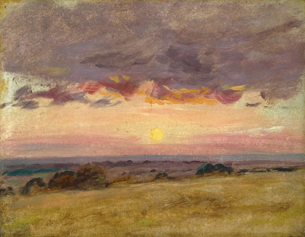 Summer Evening With Storm Clouds Wall Art by John Constable - High-Resolution Digital Print