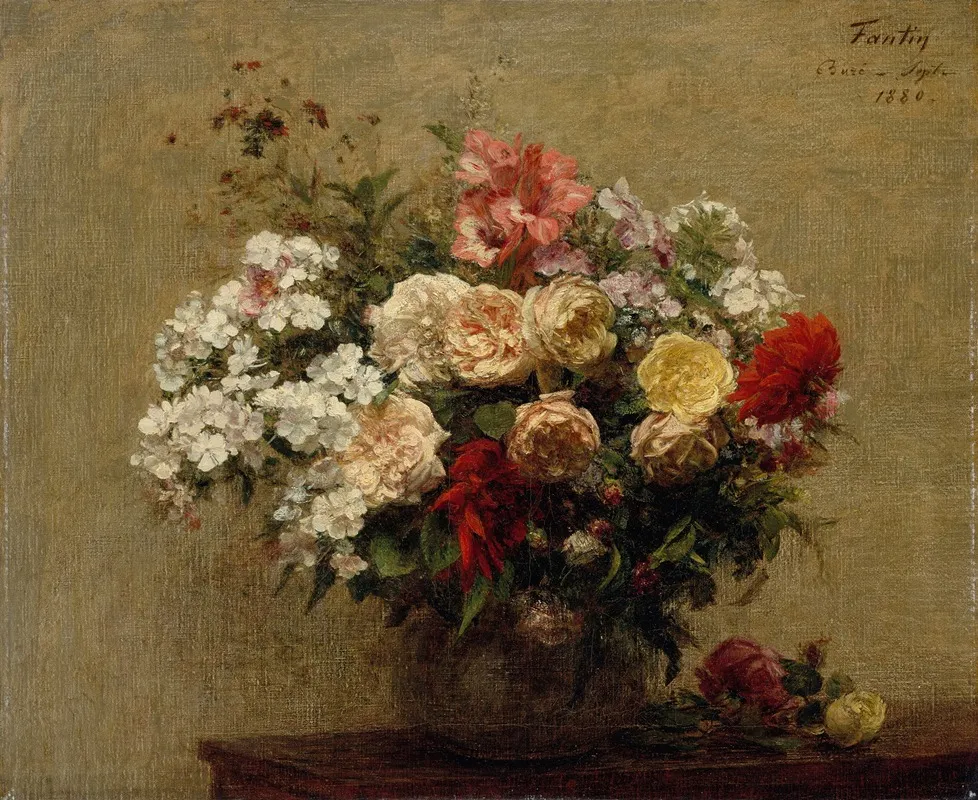Summer Flowers 3 Wall Art by Henri Fantin-Latour - High-Resolution Digital Print