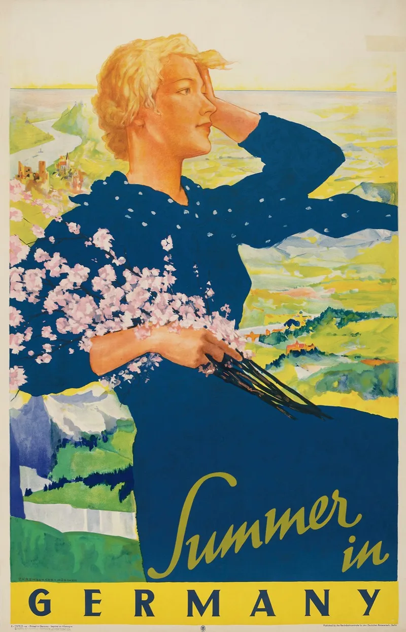 Summer In Germany Wall Art by Ludwig Lutz Ehrenberger - High-Resolution Digital Print